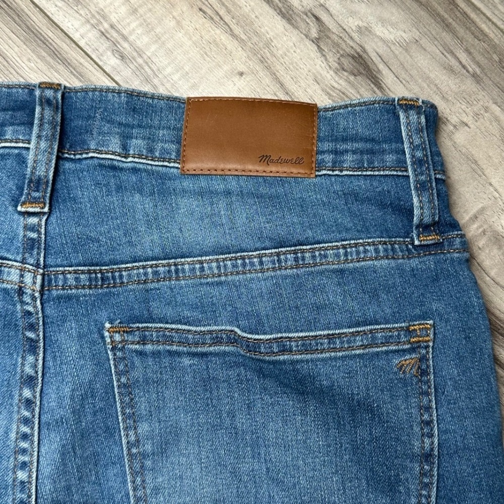 Madewell Women's Cali Demi-Boot Jeans Blue Tall Stretch Denim Crop Size 29 Tall - Picture 4 of 9